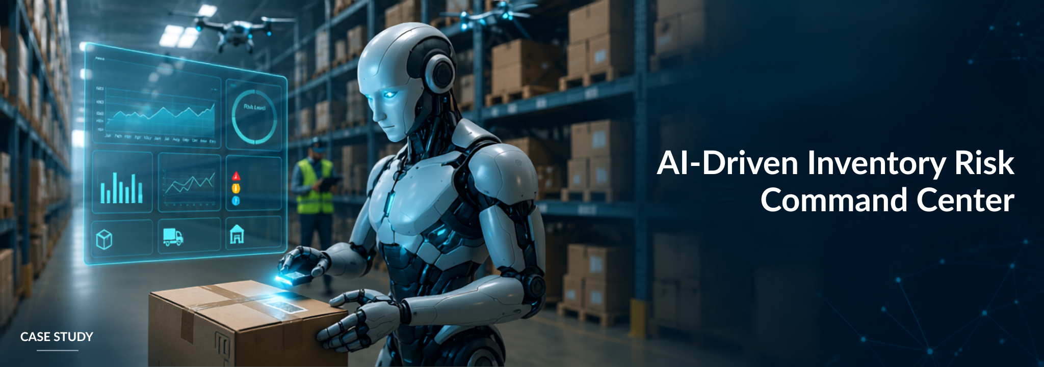 AI-driven inventory risk management solution for real-time inventory monitoring, demand forecasting, and proactive risk detection in warehouse operations.